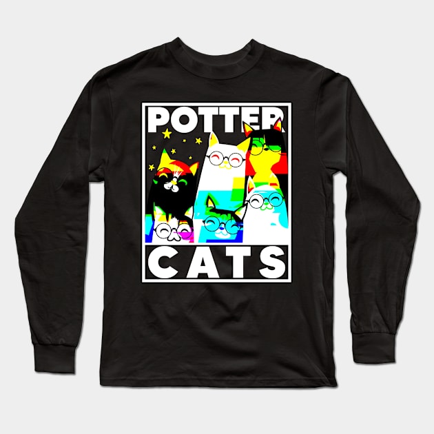 Potter Cats 6 Long Sleeve T-Shirt by TarikStore